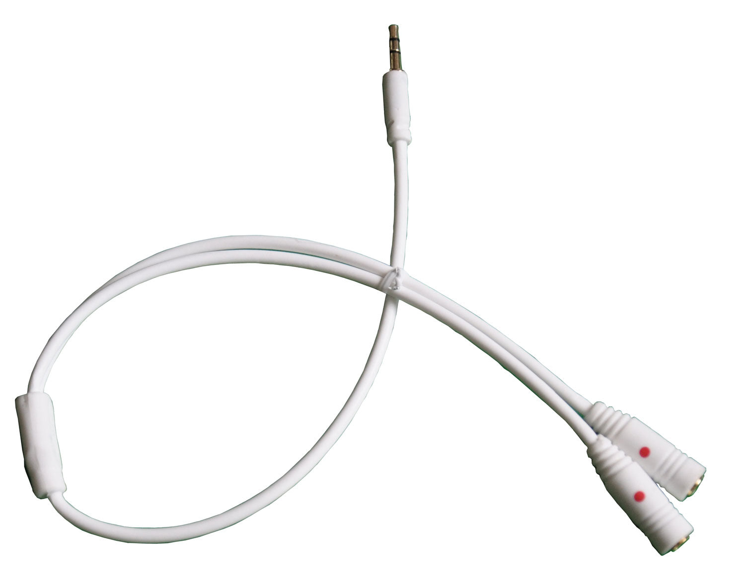 Audio Stereo Y Cord, 3.5mm Male to (2) 3.5mm Female
