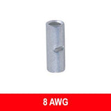 #8AWG Uninsulated Butt Connector, 10 pack