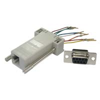 Computer Adaptor Kit: 9 Pin Female to RJ-45