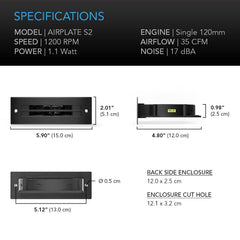 Airplate S2 Home Theater Cooling Blower