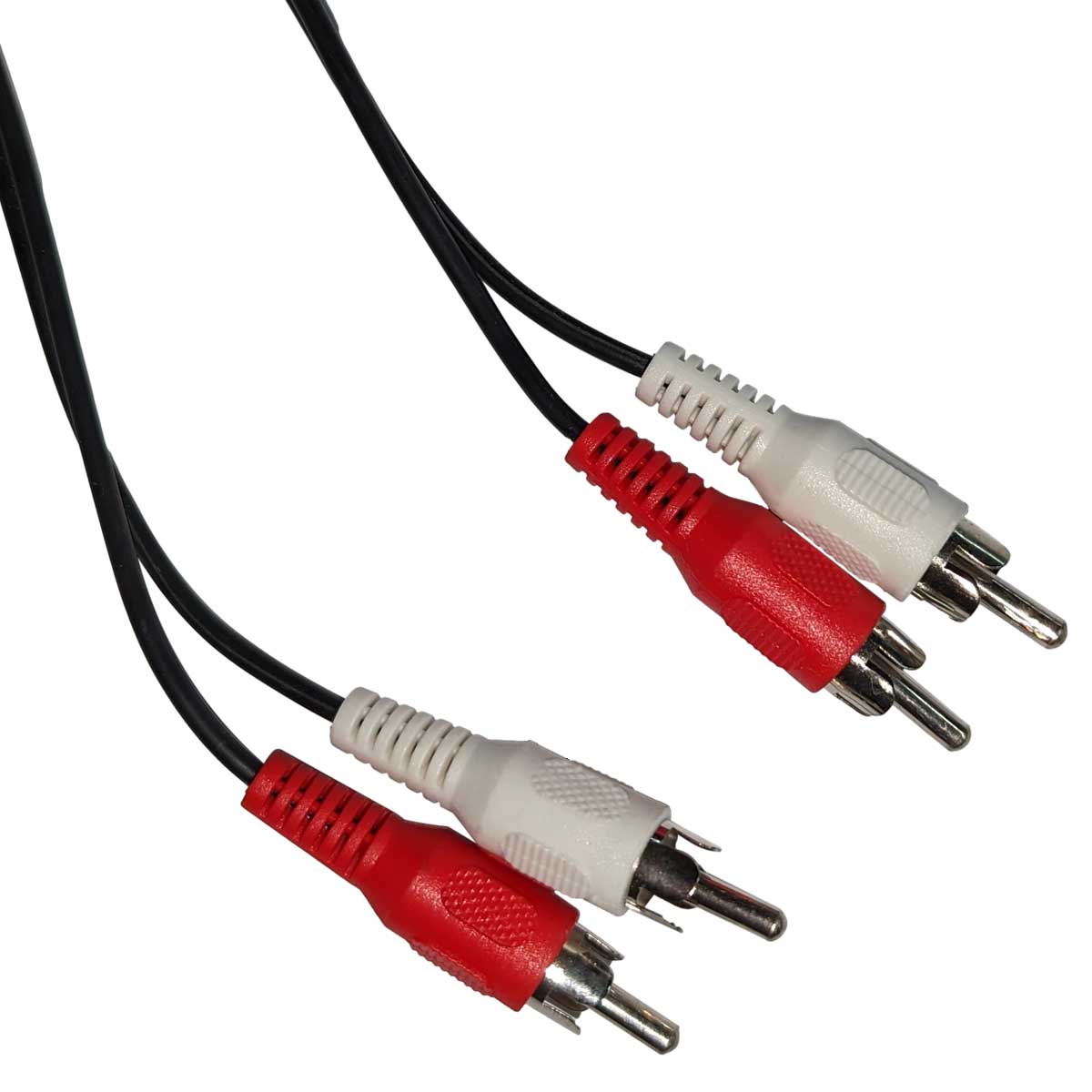 Shielded Audio Cable, Dual RCA, 18"