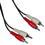 Shielded Audio Cable, Dual RCA, 4 ft