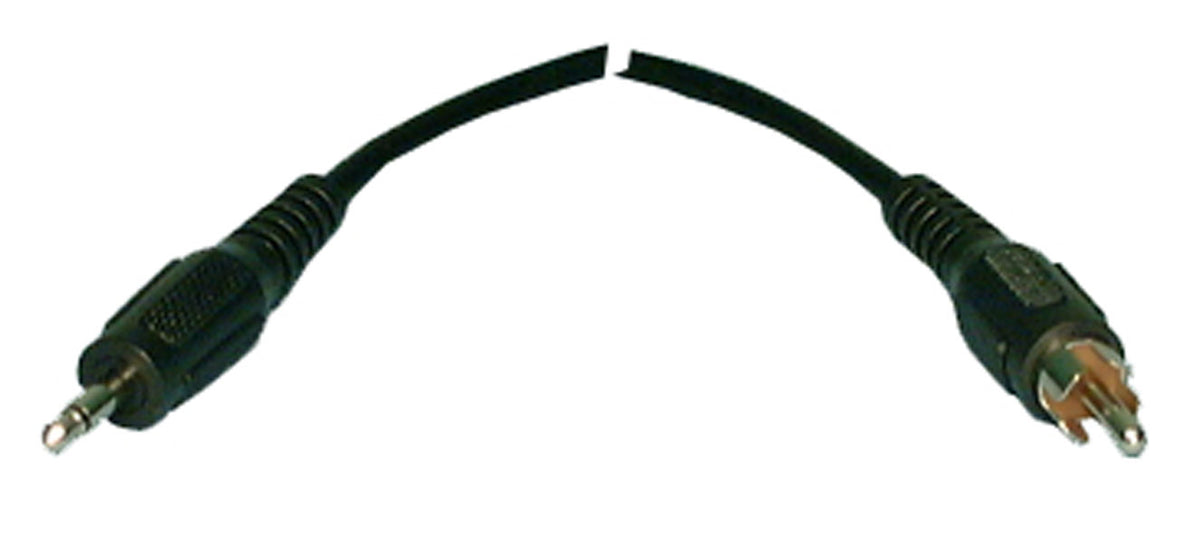 Audio Adaptor Cable, 3.5mm Plug to RCA Plug, 6 ft