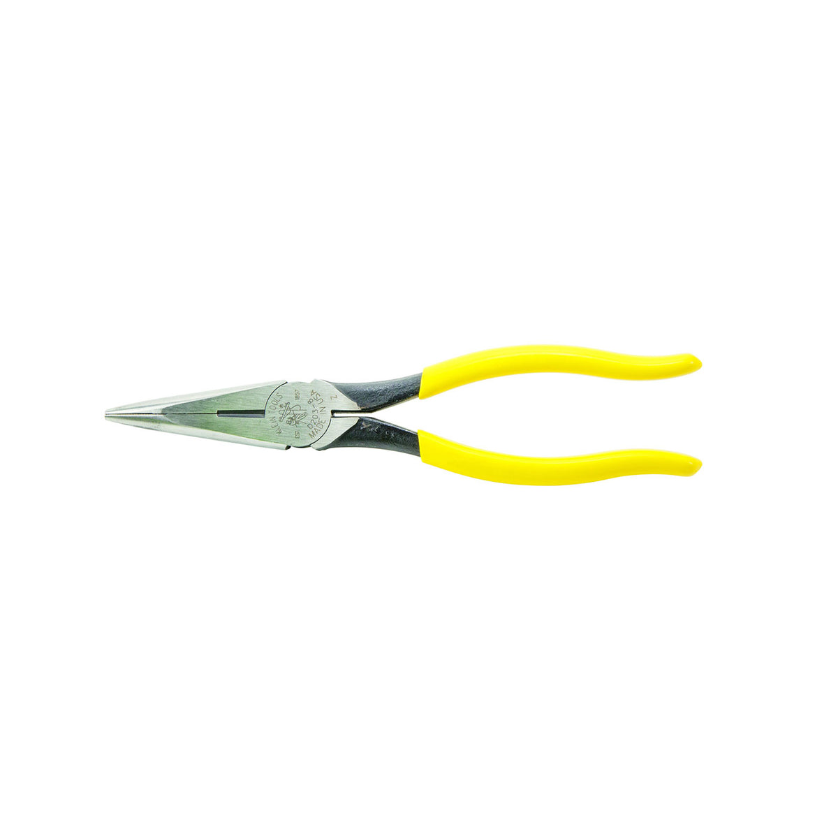 8" Heavy-Duty Long-Nose Pliers - Side-Cutting