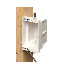 Recessed 1 Gang Clock Box, White