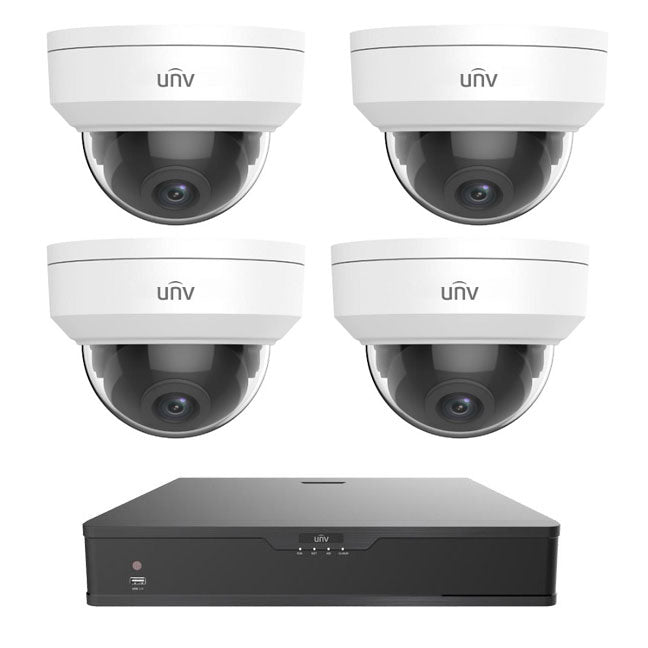 Vandal Dome IP Camera Kit, 4MP, 4 Channel, SKU: EK-S31P4D44T1