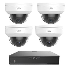 Vandal Dome IP Camera Kit, 4MP, 4 Channel, SKU: EK-S31P4D44T1