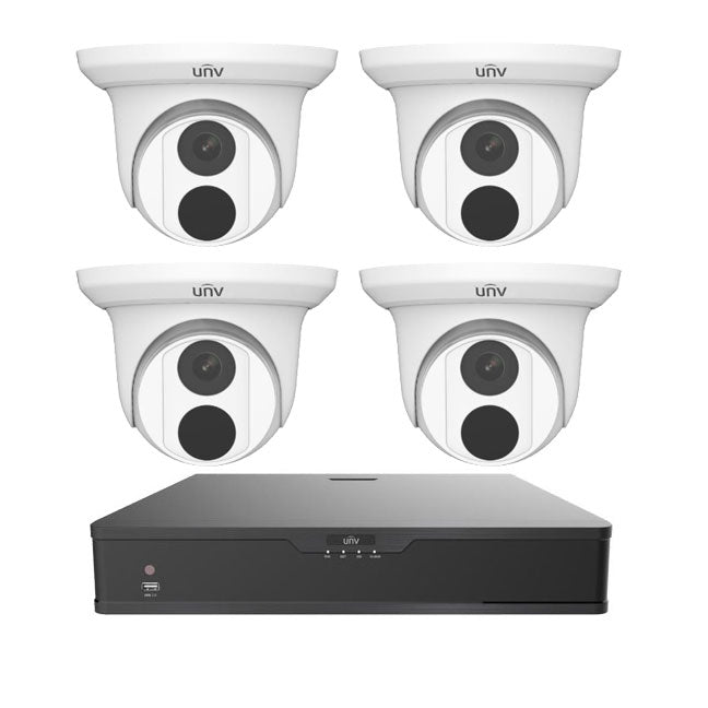 Turret IP Camera Kit, 4MP, 4 Channel, SKU: EK-S31P4T44T1