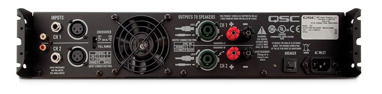 Professional 2-Channel Power Amplifier, 1400 Watt Max