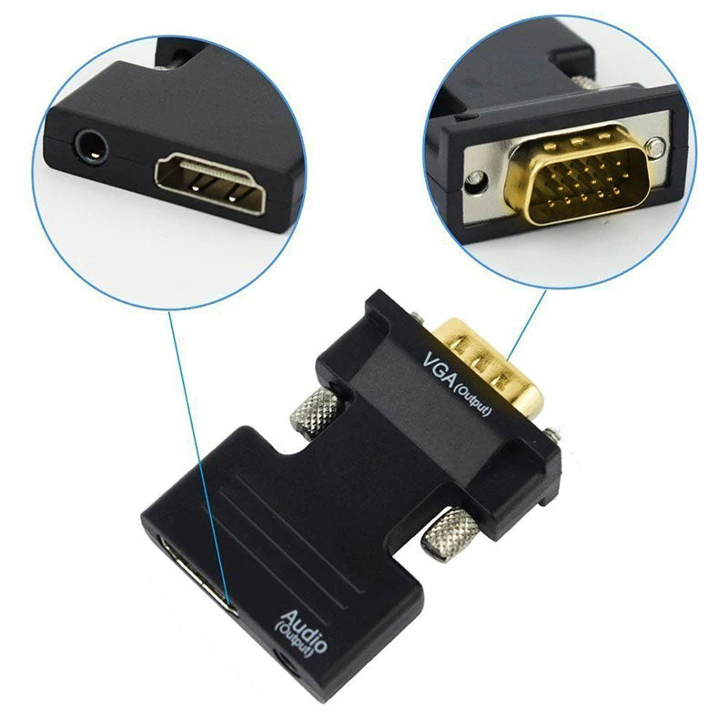 HDMI to VGA Video & Audio Digital to Analog Converter