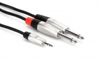 3.5MM TRS to Dual 1/4" TR Cable, 3 foot