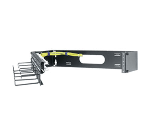 2 Space Hinged Panel Mount Rack,  6" Deep