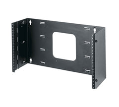 6 Space Hinged Panel Mount Rack,  6" Deep