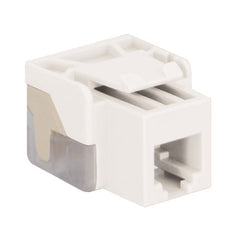 Modular RJ-11 EZ Voice Keystone Jack, White