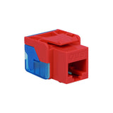 Modular Cat5e EZ RJ45 Keystone Jack, Red