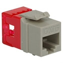 Modular Cat6 HD RJ-45 Keystone Jack, Gray