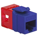 Modular Cat6 HD RJ-45 Keystone Jack, Purple