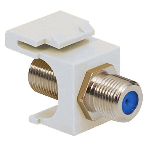 Modular F Connector, Keystone, 3GHz, White