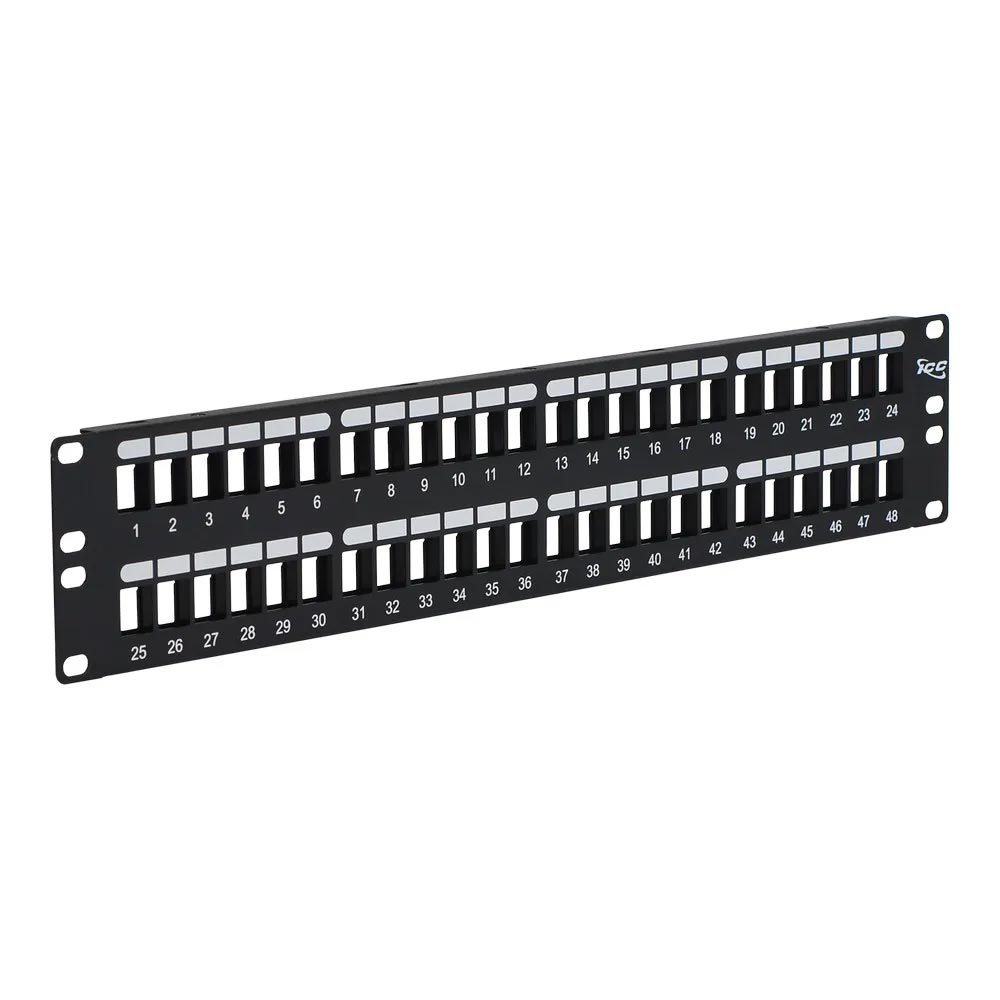 Modular Keystone Blank Patch Panel, 48 Port