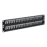 Modular Keystone Blank Patch Panel, 48 Port