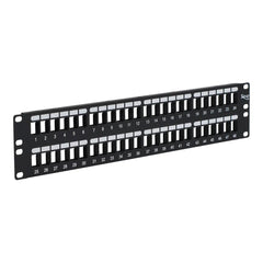 Modular Keystone Blank Patch Panel, 48 Port