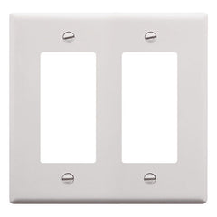 Decora Faceplate Cover, 2 Gang, White