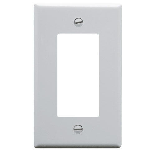 Decora Faceplate Cover, 1 Gang, White