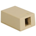 Surface Mount Box, Modular Keystone, 1 Port, Ivory