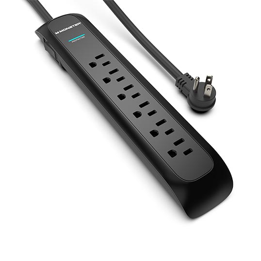 6 Outlet Power Strip, 3 Foot Cord