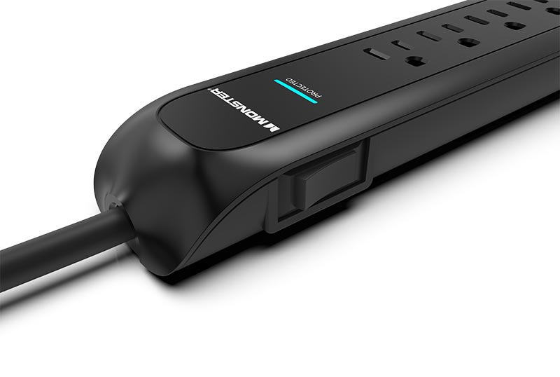 6 Outlet Power Strip, 3 Foot Cord