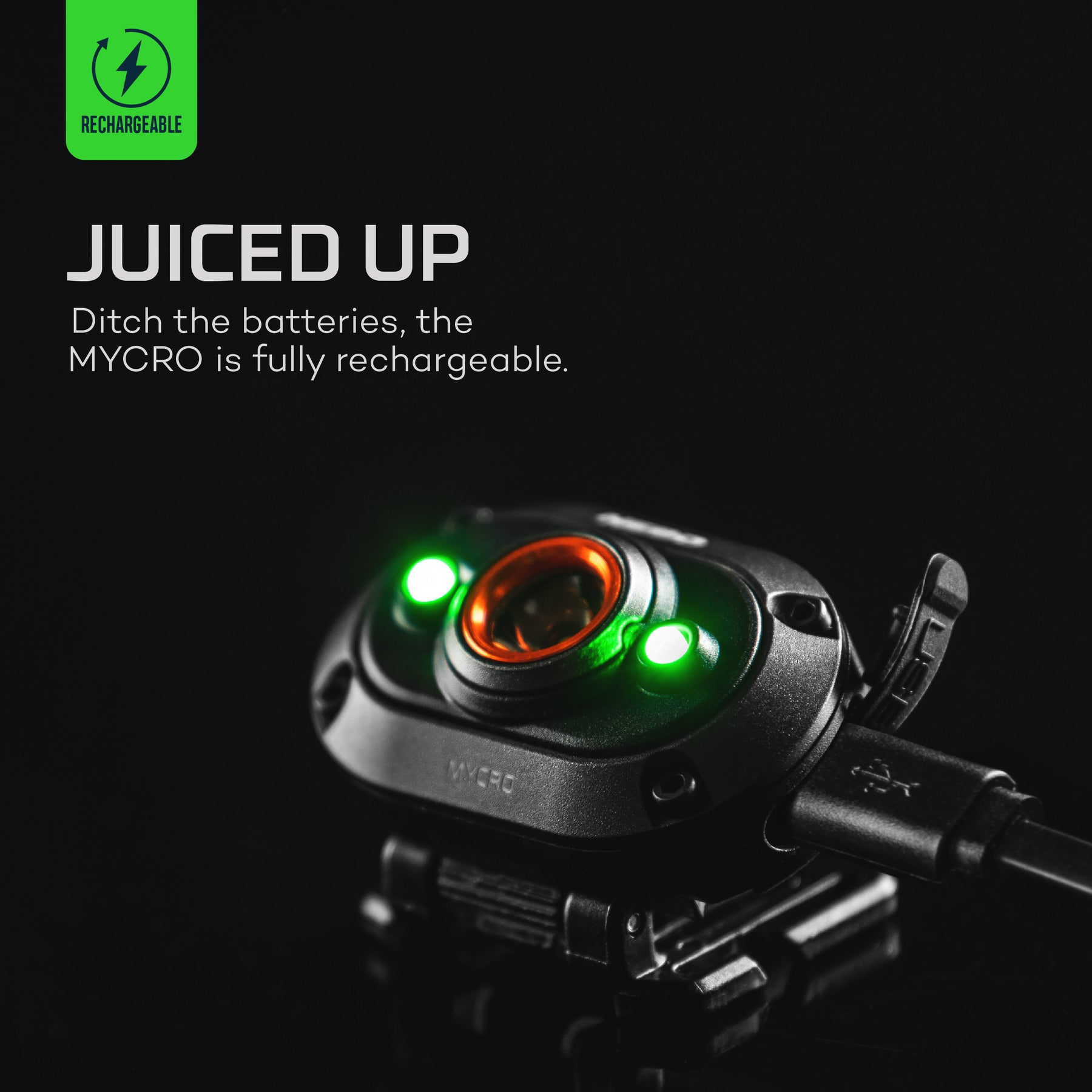 Mycro Rechargeable Headlamp & Cap Light