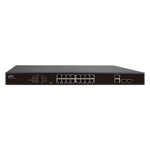 Network Switch, PoE, 16 Port FE + 2 Port Uplink
