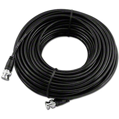 Black RG58 100' Cable w/ Molded BNC Male to Male