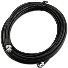 Black RG58 25' Cable w/ Molded BNC Male to Male