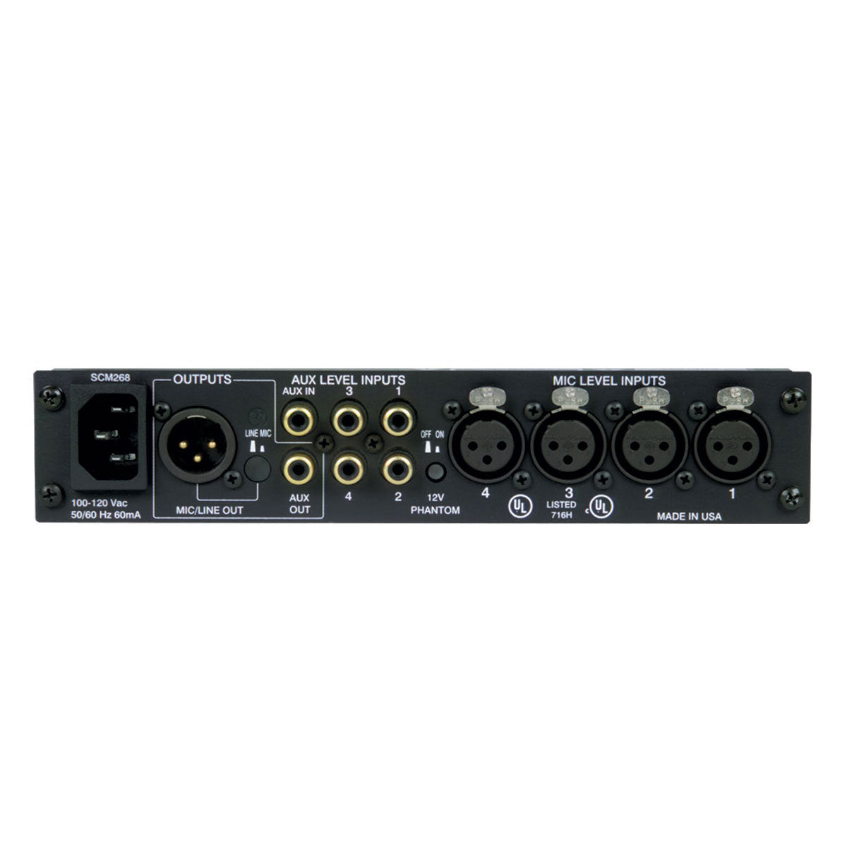 Shure 4 Channel Microphone Mixer