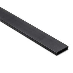 Slotted Finger Duct Cover, Black, 1.5" x 6 ft