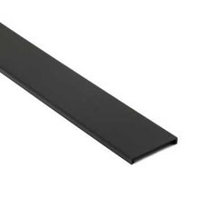 Slotted Finger Duct Cover, Black, 2" x 6 ft