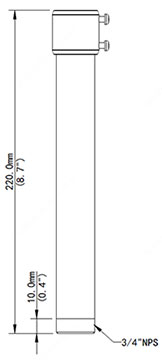 Camera Bracket: 200mm Extension for Pendant Mount