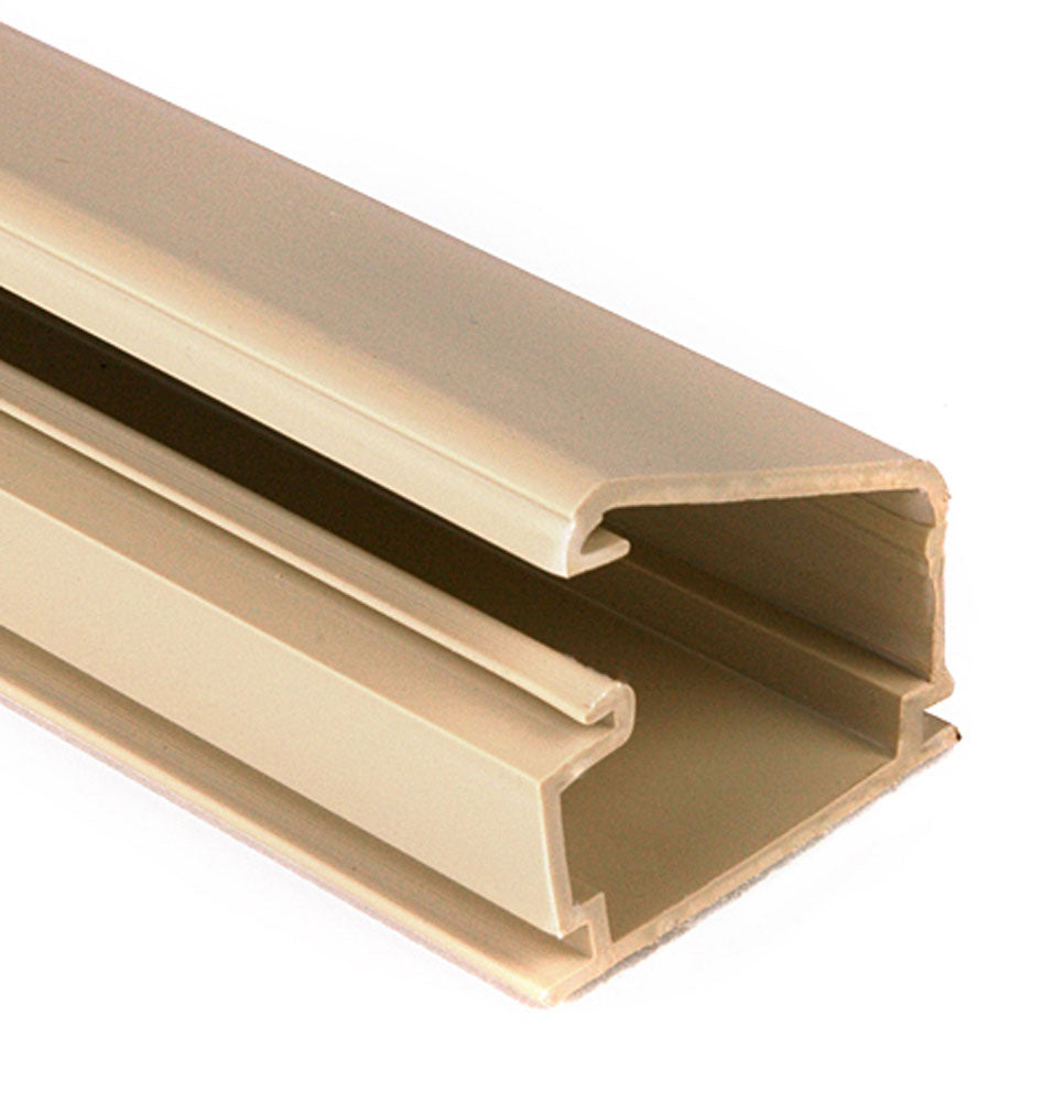 Hellermann Tyton 1 1/4" x 3/4" Ivory Raceway, 8 ft