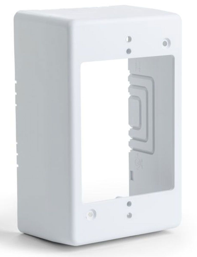 Single Gang Junction Box, 2.77" Deep, PVC, White