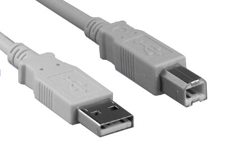 USB 2.0 Patch Cable Type A Male to B Male: 5 ft