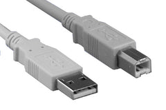 USB 2.0 Patch Cable Type A Male to B Male: 5 ft