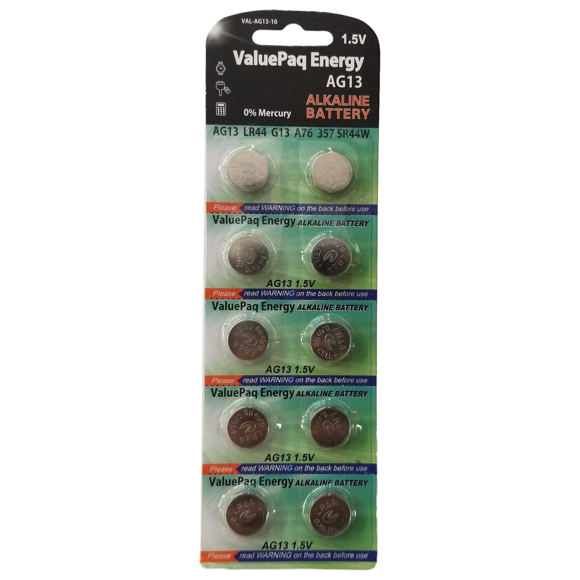 AG13 / LR44 / 303 / 357 Battery Value 10 Pack