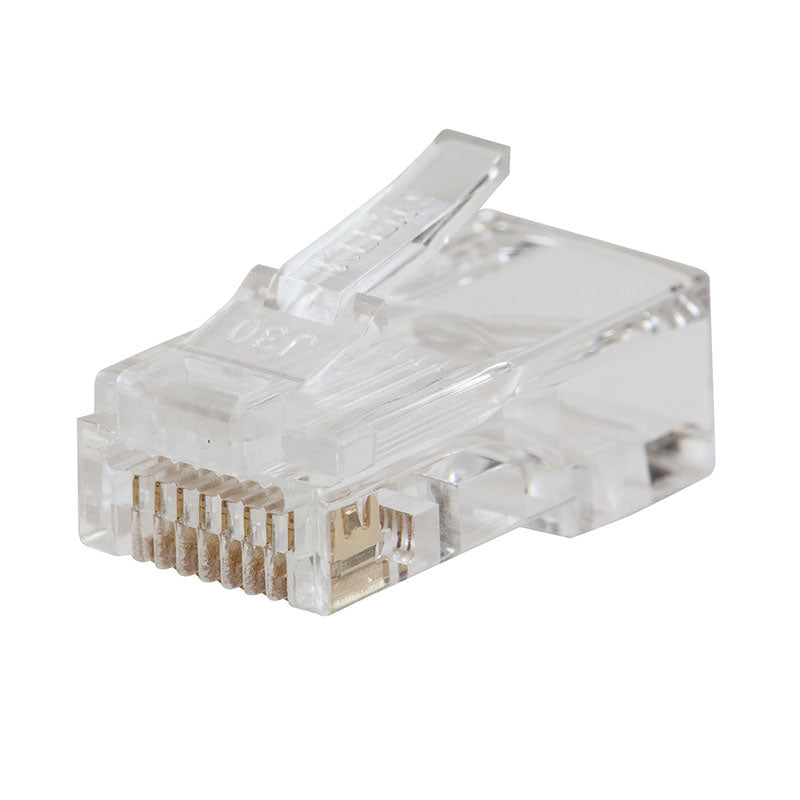 Pass-Thru Modular Data Plug, Cat6, 50 Pack