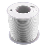 White 18 Gauge Stranded Wire, 100' Spool