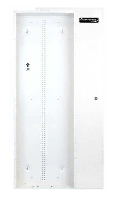 42" Metal Enclosure with Door, White
