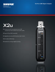 Shure XLR to USB Microphone Adapter