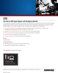 Shure XLR to USB Microphone Adapter