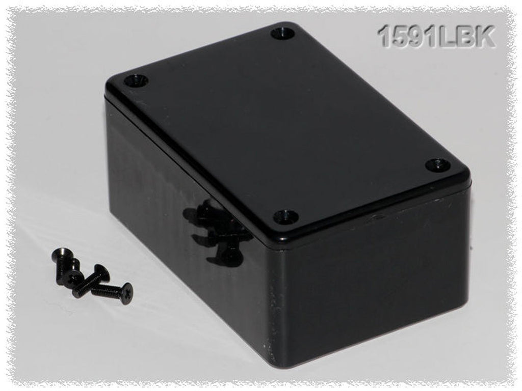 ABS General Purpose Black Chassis Box, 3.3" x 2.2" x 1.4" - We-Supply