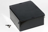 ABS General Purpose Black Chassis Box, 4.7" x 4.7" x 2.2" - We-Supply